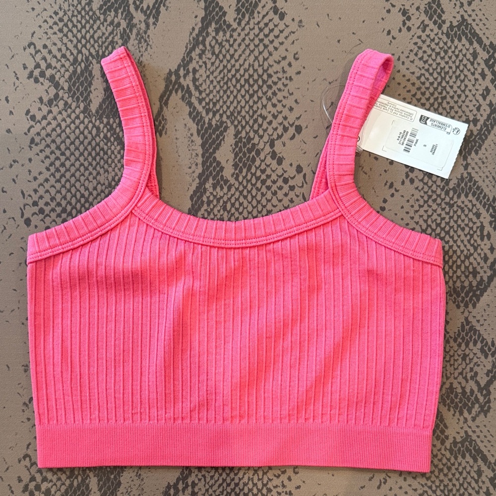 Primark pink ribbed bralette